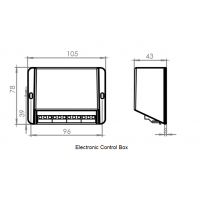 Sanimarin 3 button control panel and electronic box